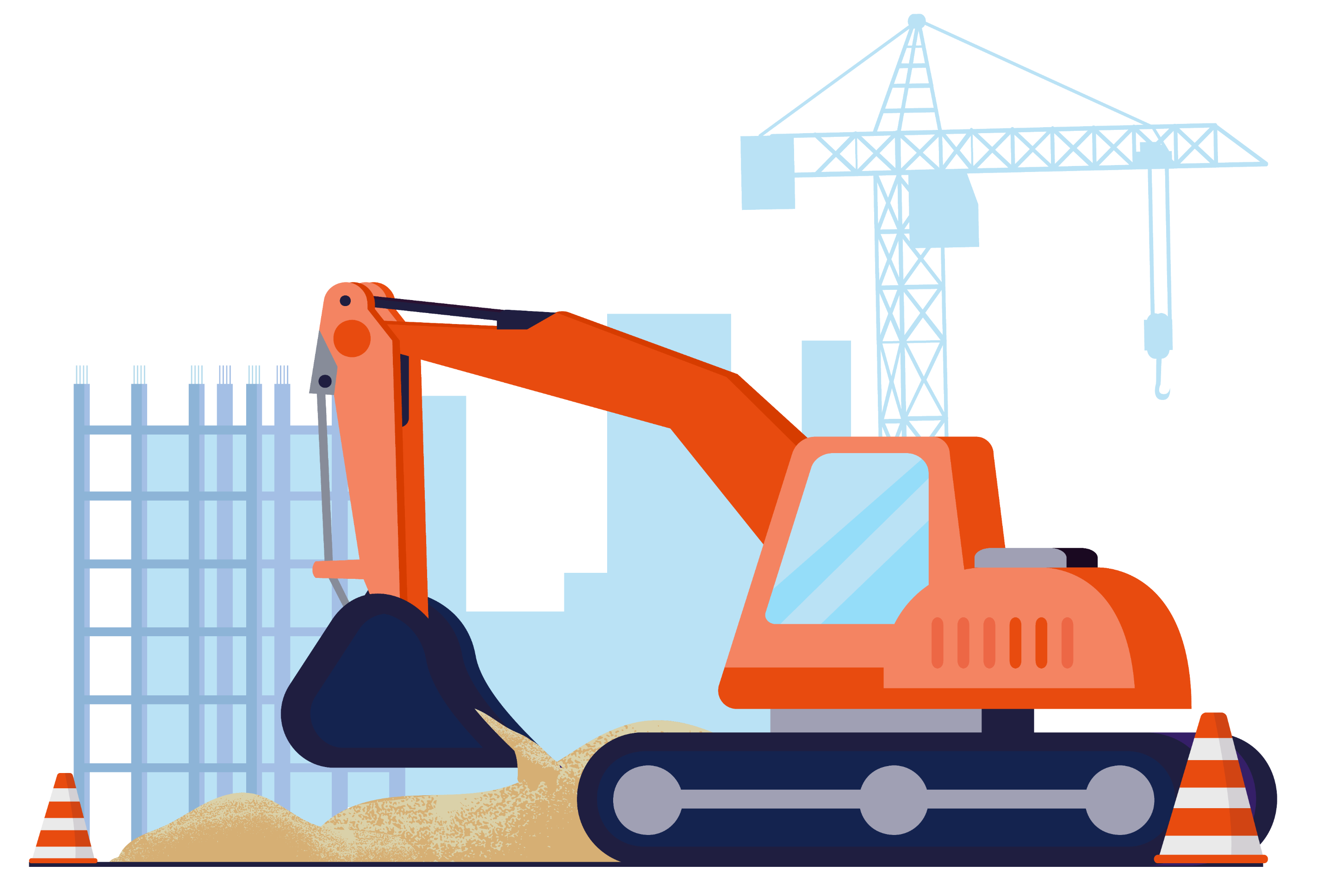 Illustration d'une entreprise de travaux